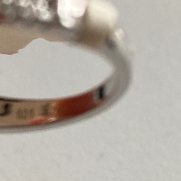 925 silver heart shaped ring size 6 Charmed Aroma - Picture 7 of 8